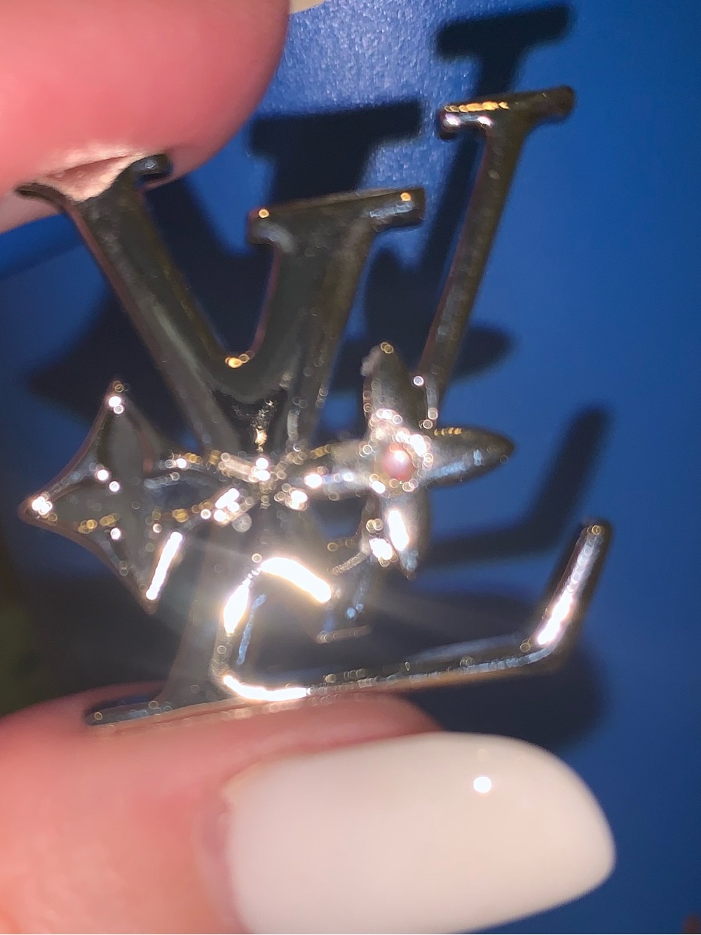 Fashion inspired Monogram Metal brooch